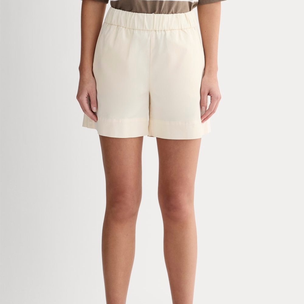 Everlane Women's The Easy Short Organic Cotton Size 12 High Waist Canvas NWT
